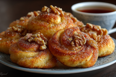 Пачка творога и горсть орехов &mdash; через 20 минут пью чай с хрустящими косичками: просто и вкусно