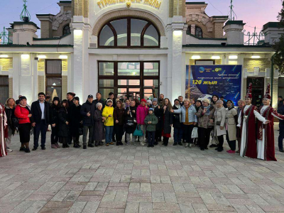 Туристический поезд Jibek Joly прибыл в Туркестан