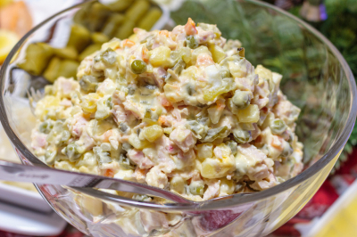 Оливье для Великого поста: рецепт салата и майонеза к нему &mdash; вы удивитесь, как это просто