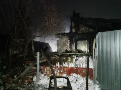 Под Челнами на глазах хозяина сгорел 2-этажный дачный дом