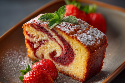 Манник в стиле &ldquo;зебра&rdquo; с какао и ягодами: простой рецепт