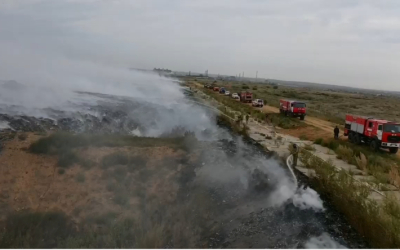 Мусорный полигон наконец смогли потушить